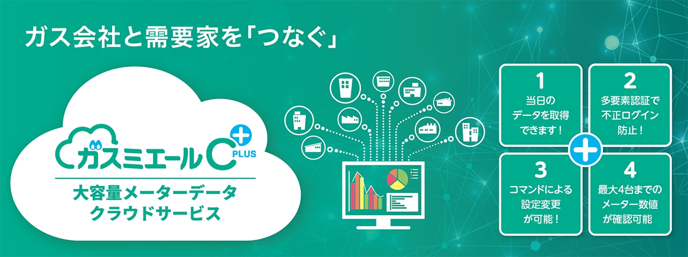 メーターデータクラウドサービス 「データ」を活かして最適なエネルギー管理を。