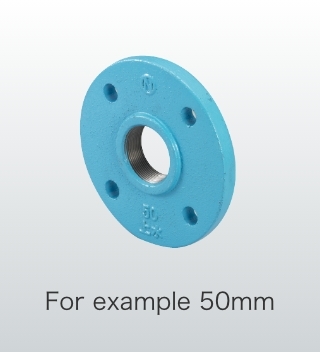 Mating flange ＜water supply flange＞
